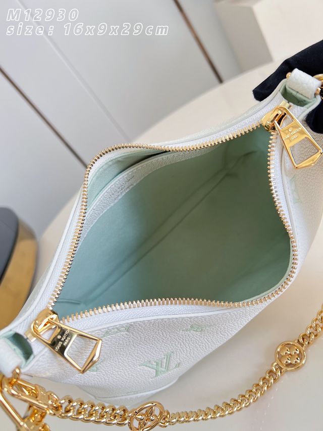 Louis vuitton original calfskin boulogne pm M27571 milky&green