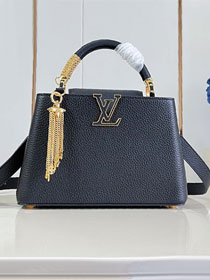 Louis vuitton original calfskin capucines BB M26531 black