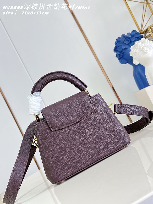 Louis vuitton original calfskin capucines mini M14976 datewood