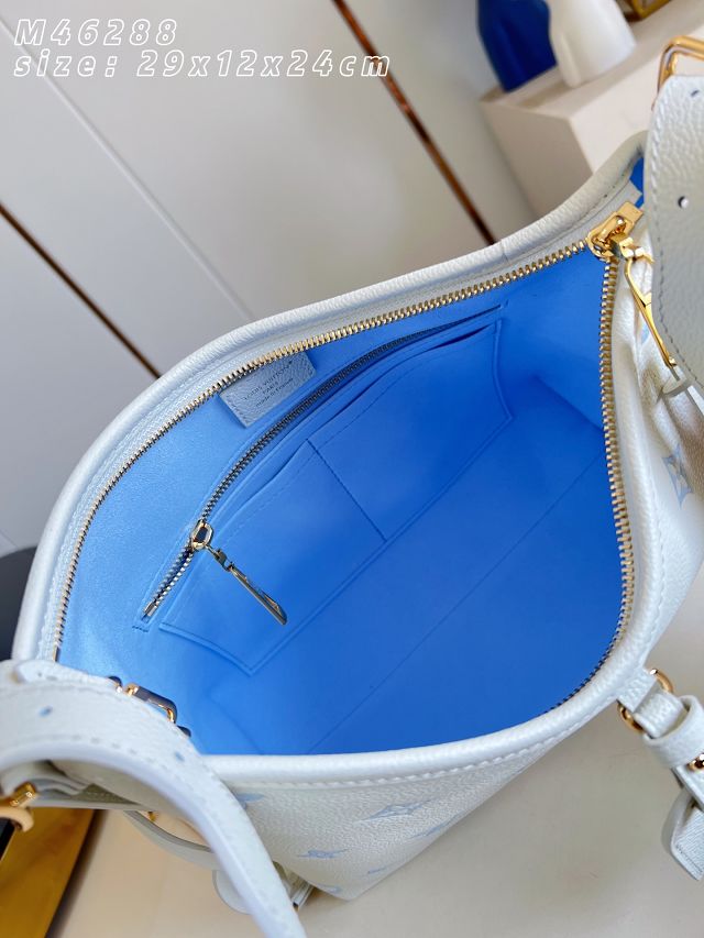 Louis vuitton original calfskin carryAll pm M27573 milky&blue