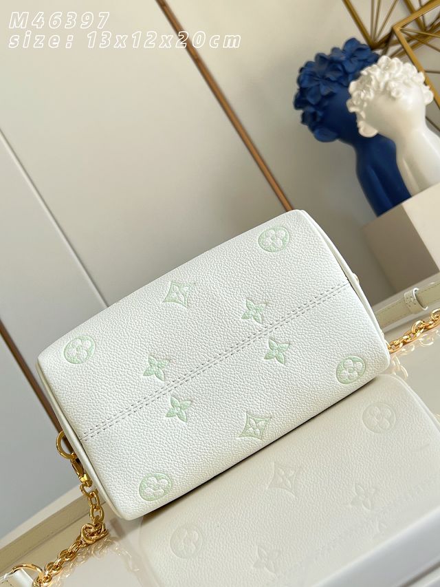 Louis vuitton original calfskin speedy 20 M27572 milky&green