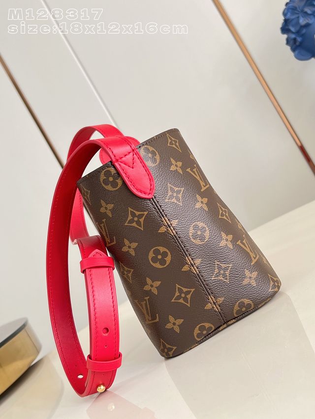 Louis vuitton original monogram canvas all In BB M28317 red