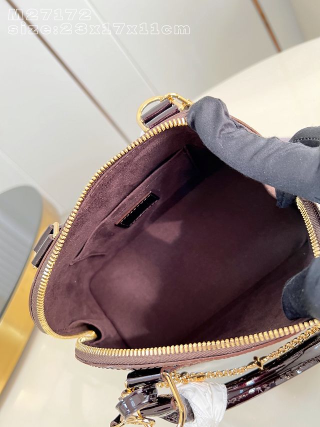 Louis vuitton original varnished calfskin alma BB M27172 datewood