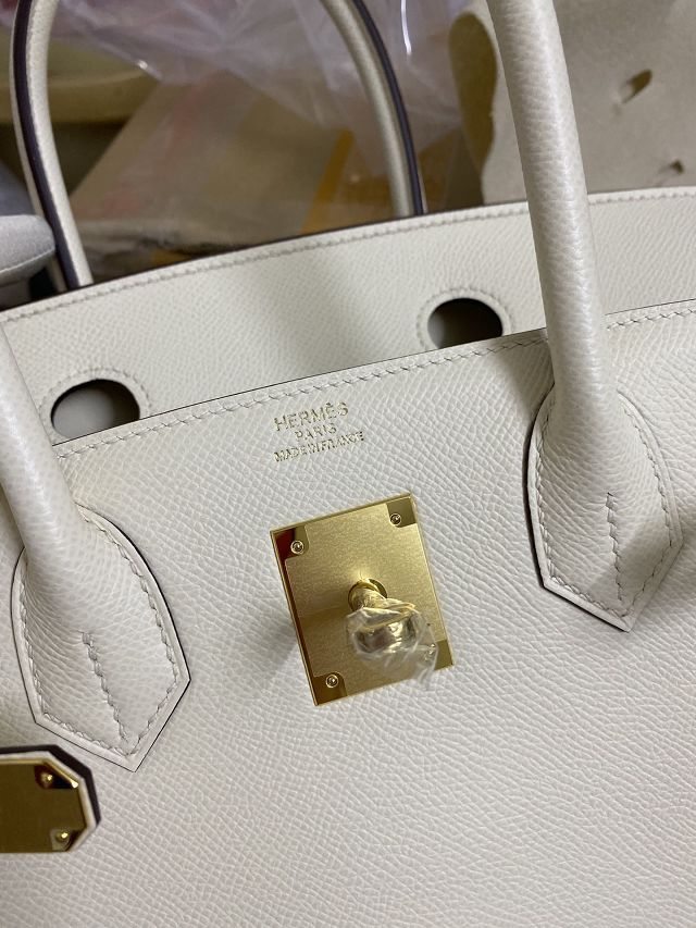 Hermes original epsom leather birkin 30 bag H30-3 nata