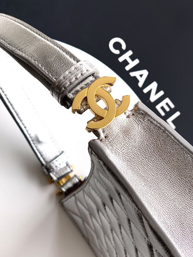 CC original lambskin shoulder bag AS6045 silver