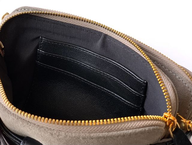 CC original suede&lambskin vanity with chain AP4670 black&grey