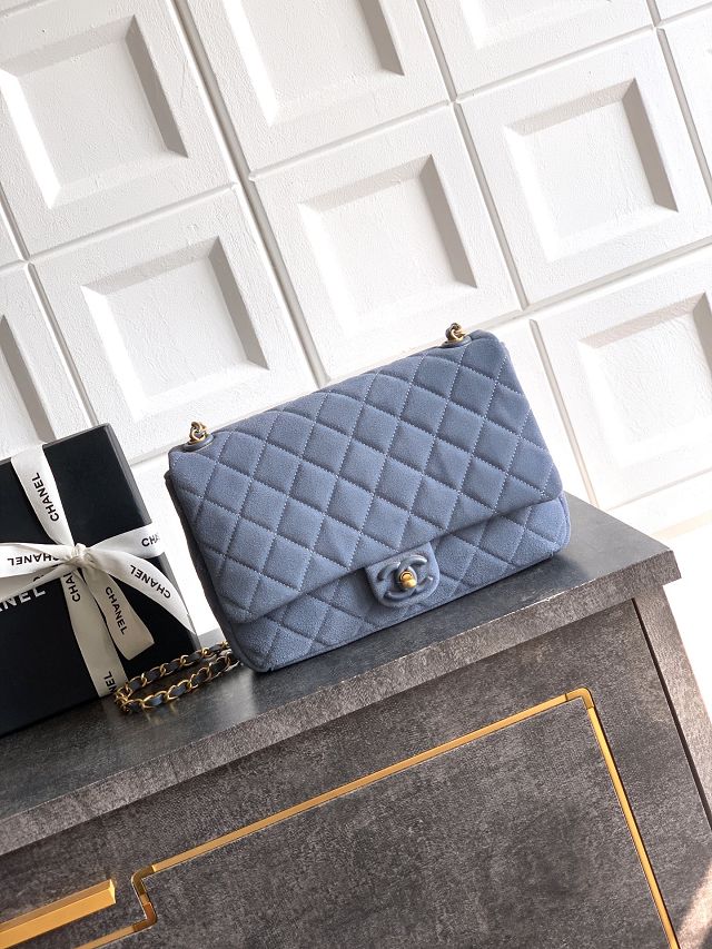 CC original suede calfskin medium flap bag AS5987