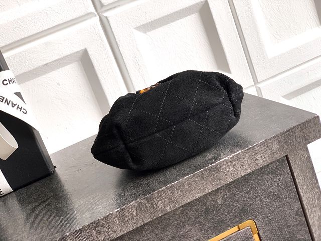 CC original suede calfskin mini pouch AP4981 black