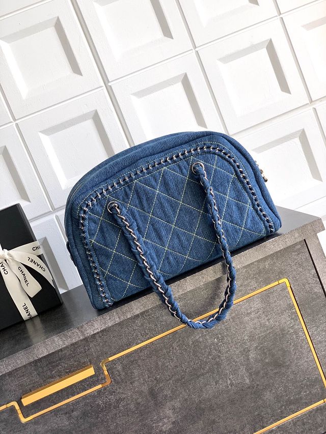 CC original denim medium bowling bag AS2181 blue