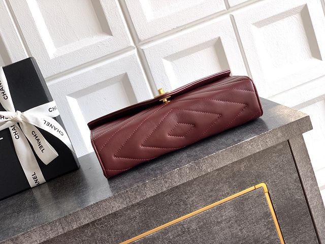 CC original lambskin clutch AP6044 bordeaux