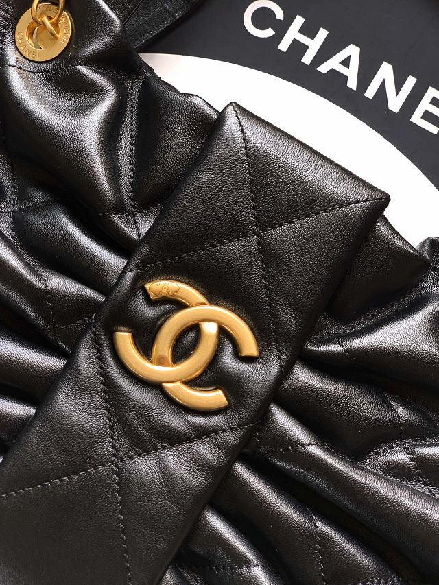 CC original lambskin large handbag AS5851 black