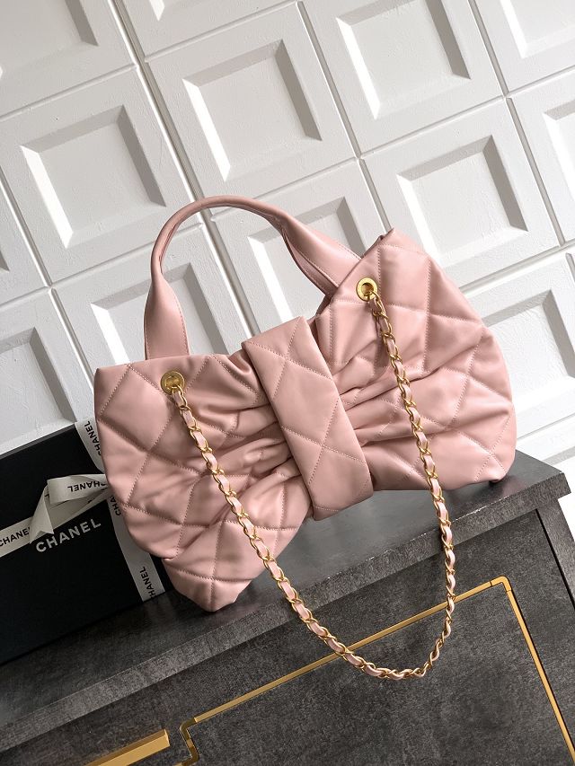 CC original lambskin large handbag AS5851 pink