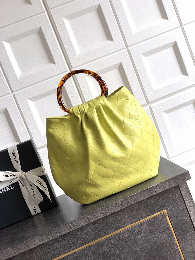 CC original lambskin medium hobo bag AS6010 yellow