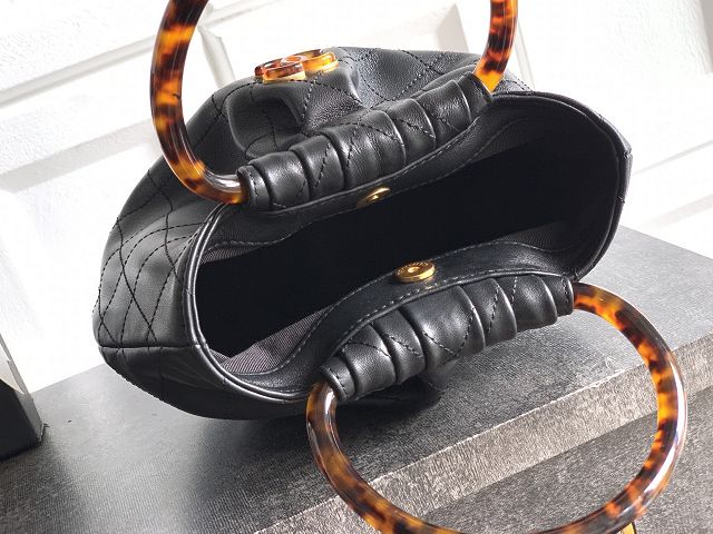 CC original lambskin small hobo bag AS6022 black