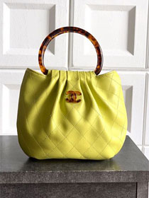 CC original lambskin small hobo bag AS6022 yellow