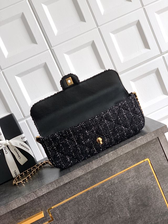 CC original tweed clutch AS5807 black