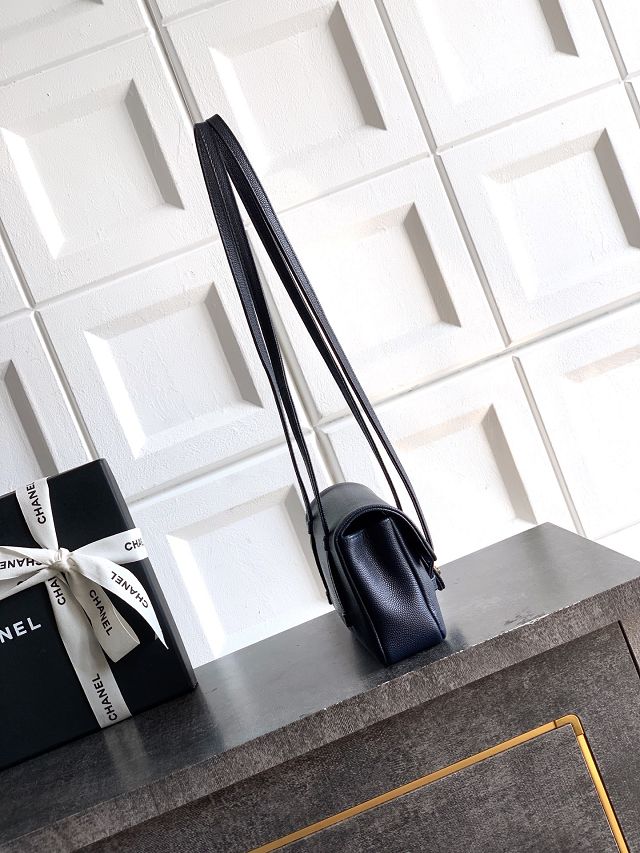 CC original grained calfskin clutch AP5068 dark blue