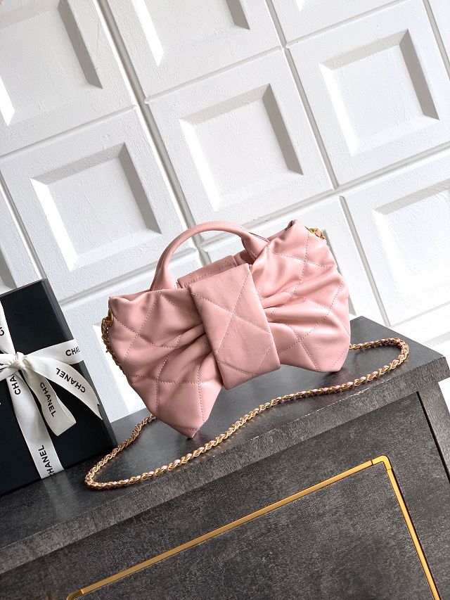 CC original lambskin small handbag AS5849 pink