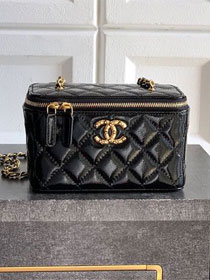 CC original shiny calfskin small vanity with chain AP4530