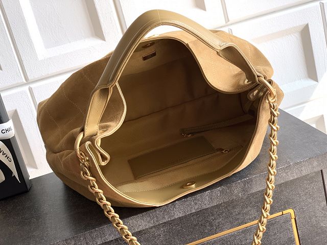 CC original suede calfskin large hobo bag AS5978 brown