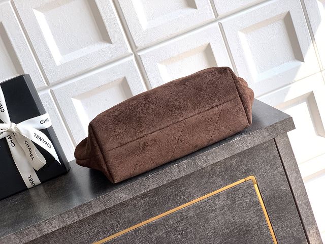 CC original suede calfskin medium hobo bag AS5970 dark brown