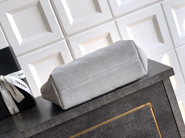 CC original suede calfskin medium hobo bag AS5970 light grey