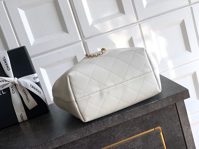CC original calfskin medium hobo bag AS5976 white