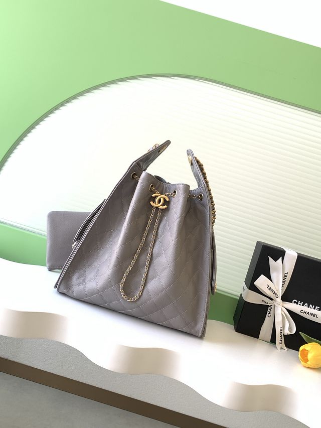 CC original grained calfskin 25 medium handbag AS5311 grey