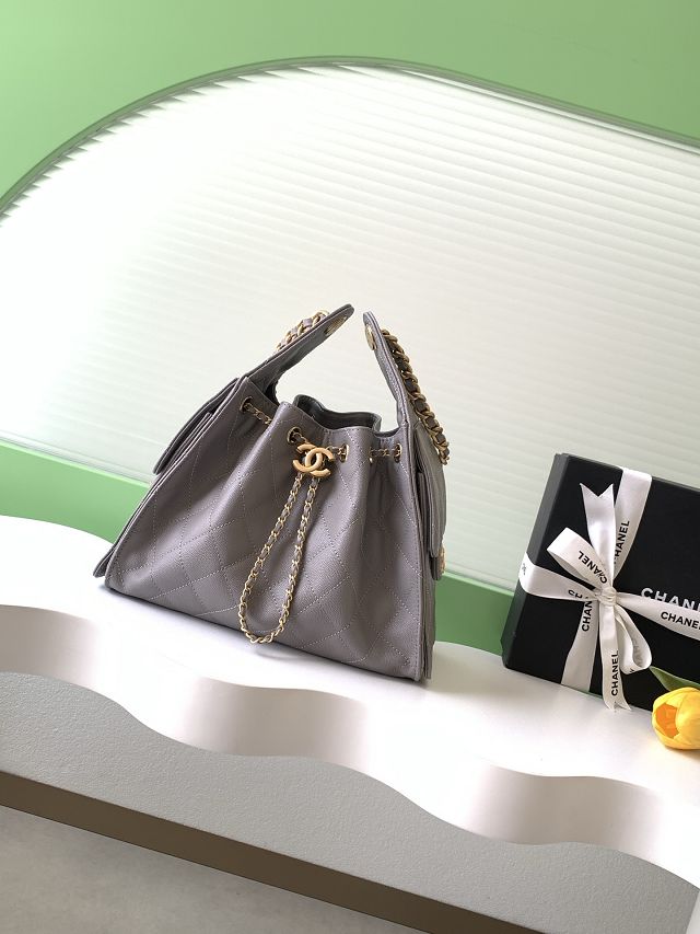 CC original grained calfskin 25 small handbag AS5293 grey