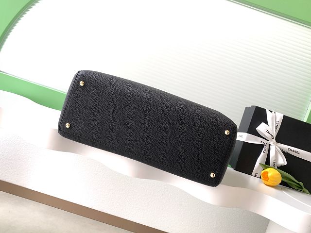 CC original grained calfskin medium tote bag AS2157 black