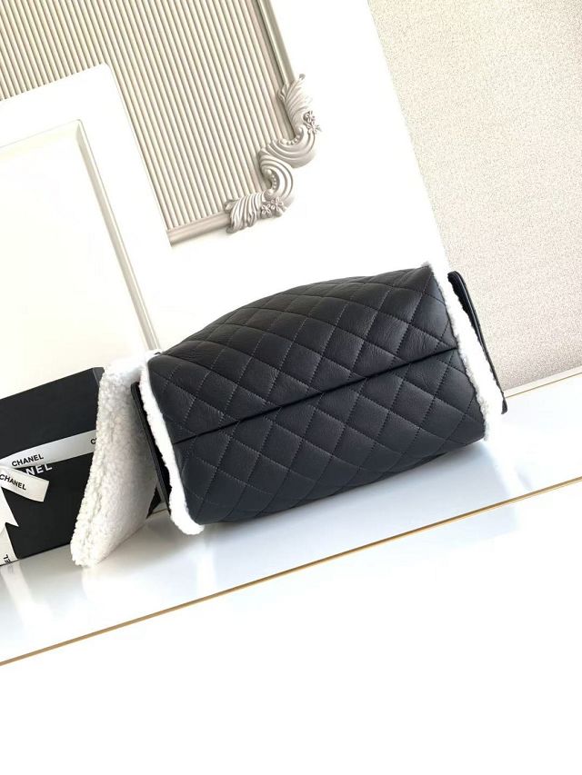 CC original lambskin 25 medium handbag AS5311 black&white