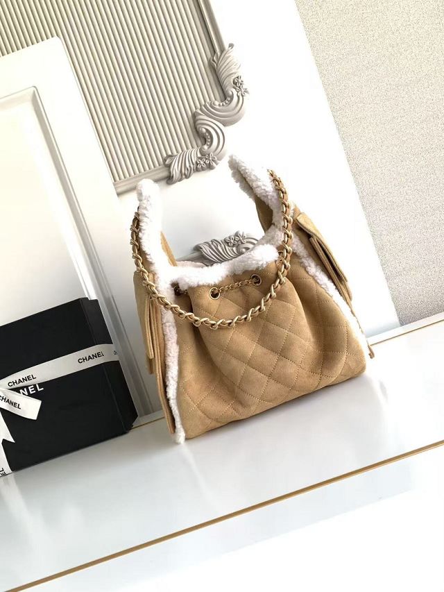 CC original lambskin 25 small handbag AS5293 apricot