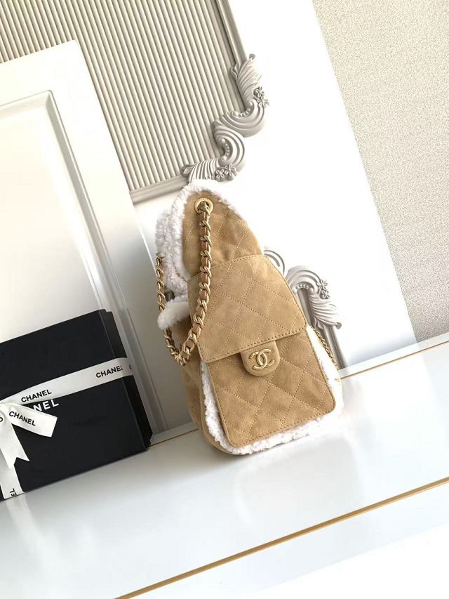 CC original lambskin 25 small handbag AS5293 apricot