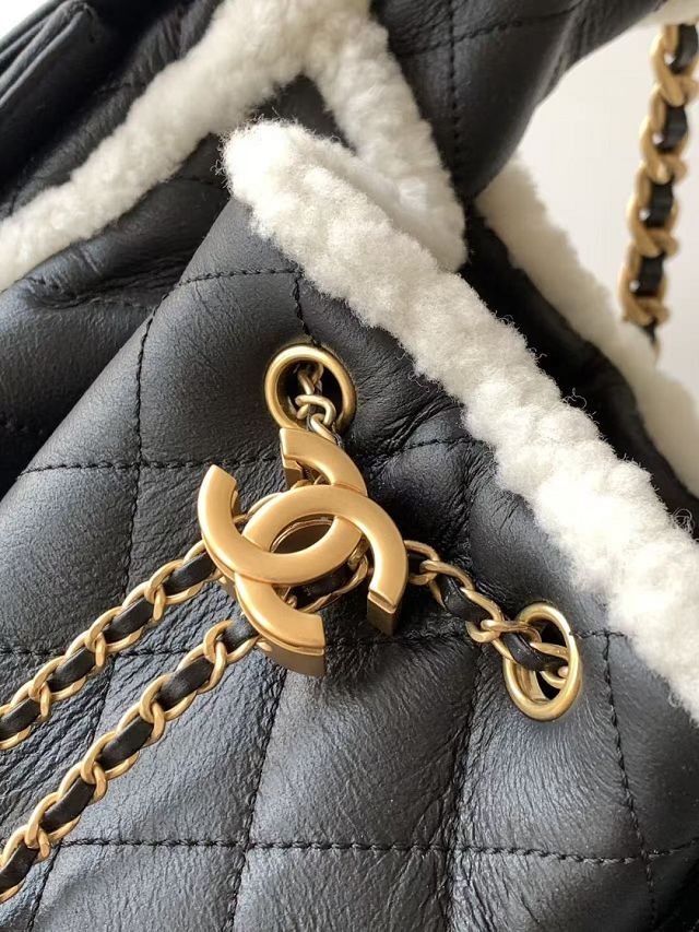 CC original lambskin 25 small handbag AS5293 black&white