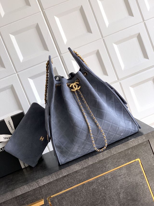CC original suede calfskin 25 medium handbag AS5311 blue