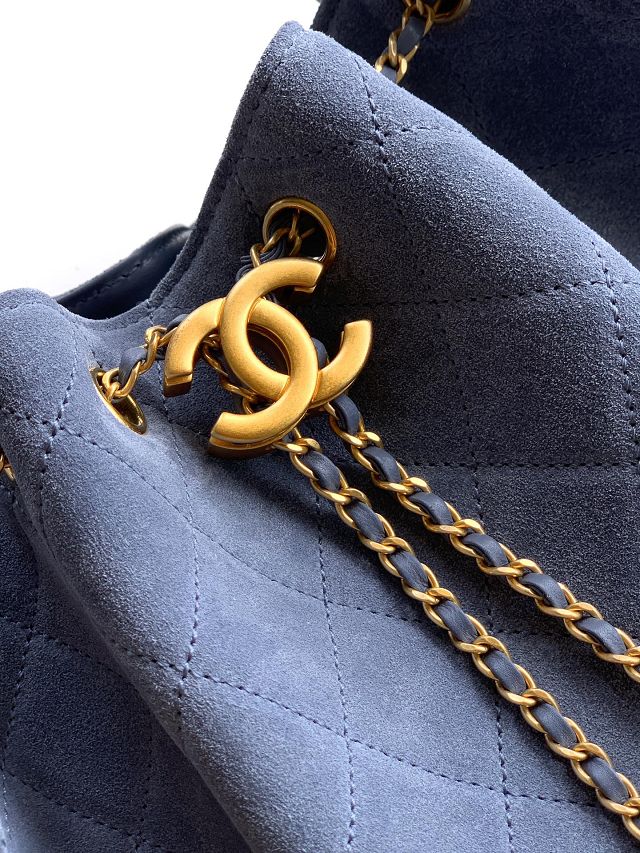 CC original suede calfskin 25 medium handbag AS5311 blue