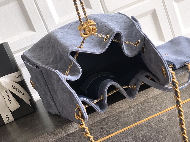 CC original suede calfskin 25 medium handbag AS5311 blue