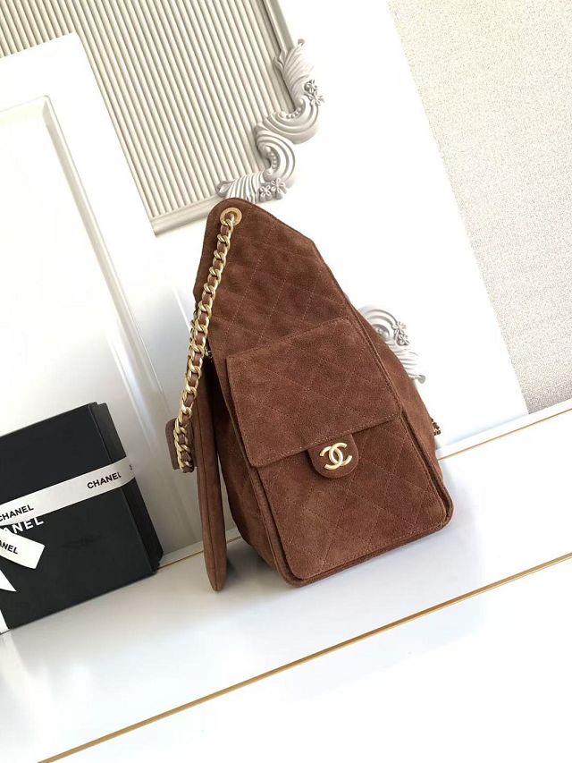 CC original suede calfskin 25 medium handbag AS5311 brown