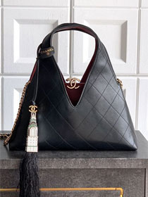 CC original calfskin hobo bag AS6101 black