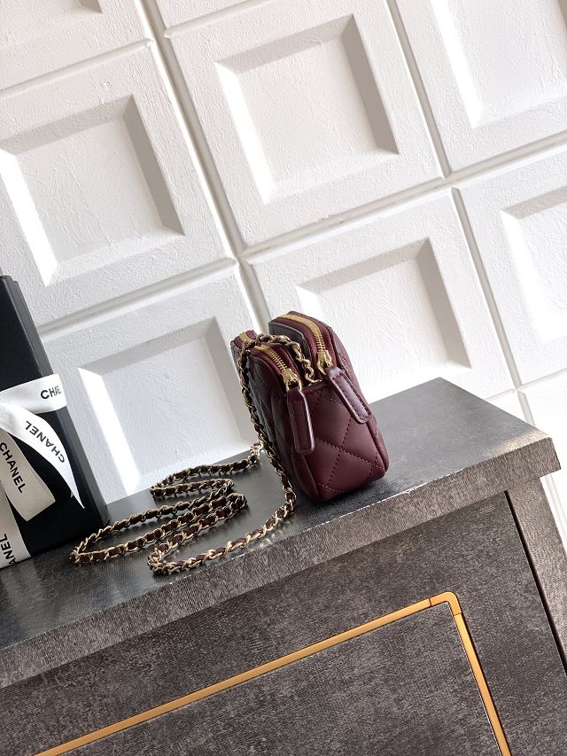 CC original grained calfskin vanity with chain AP4670 