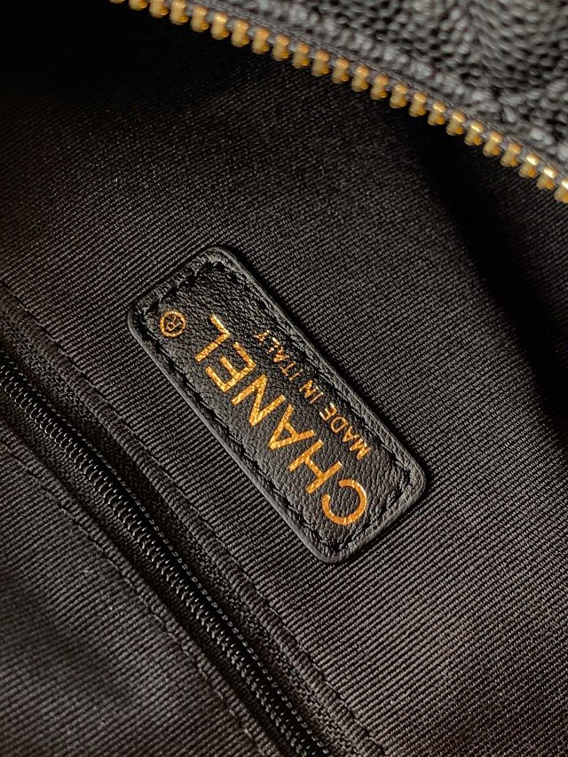 CC original grained calfskin small bowling bag AS5792 black