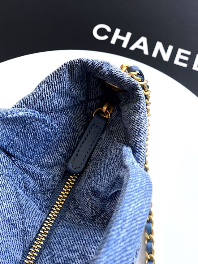 CC original denim small handbag AS5849 blue