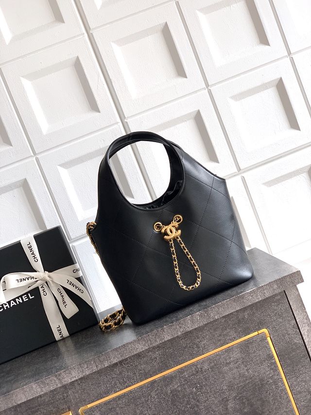 CC original calfskin small tote bag AS6132 black
