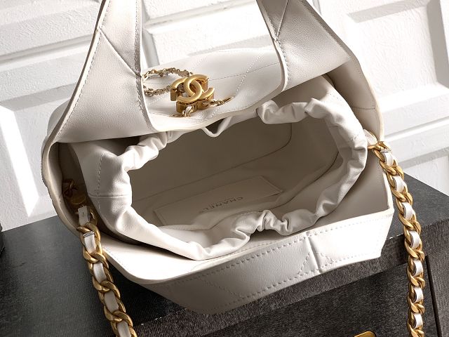 CC original calfskin small tote bag AS6132 white