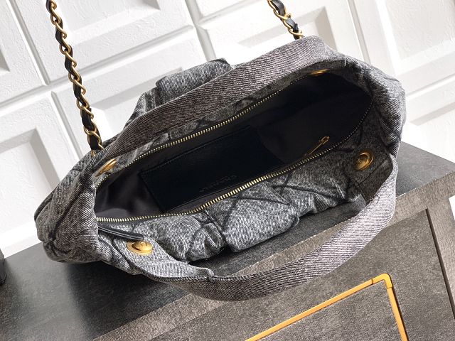CC original denim large handbag AS5851 black