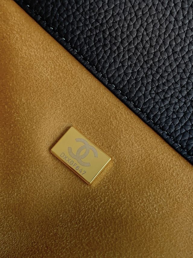 CC original suede calfskin medium tote bag AS6289 black