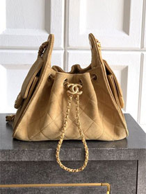 CC original suede calfskin 25 mini handbag AS5631 light brown