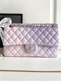 CC original lambskin meidum flap bag A01112 purple