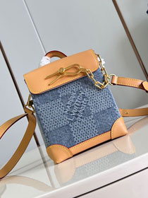 Louis vuitton original denim nano steamer N40751 blue