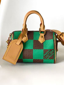 Louis vuitton original damier canvas nano speedy 18 N40534 green